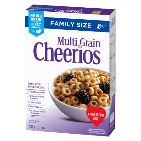Cheerios CA, Multi Grain, front of pack, family size, 430g