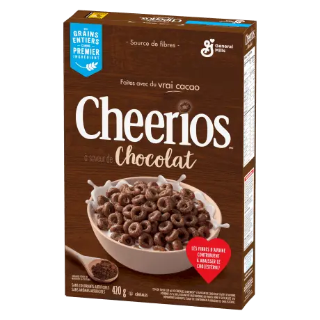 Cheerios CA, Chocolat front of pack, 420g